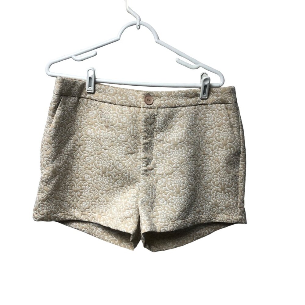 Trixie Lulu Shorts Womens Size 13-14 Brocade Floral Print High Rise Retro Style
